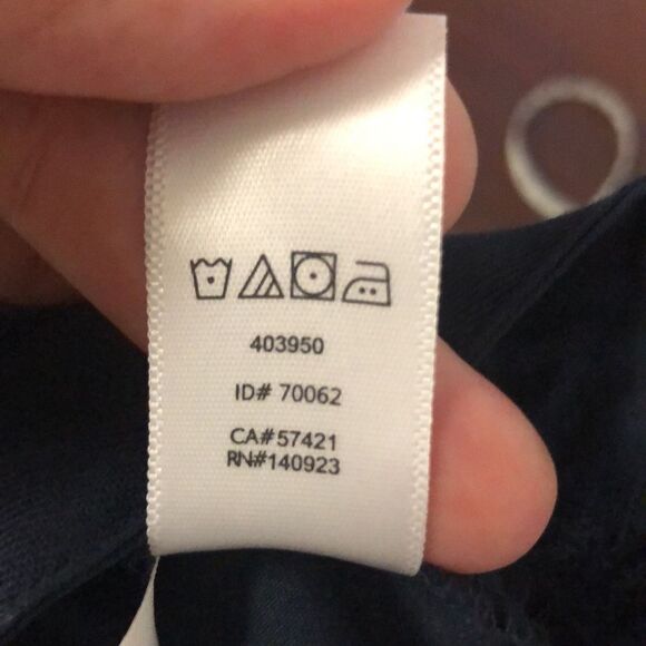 LOFT 6 Navy Eyelet Lace Pencil Skirt - Picture 8 of 8